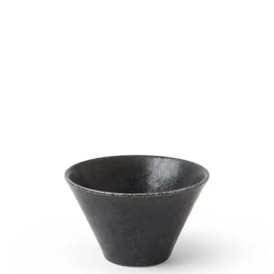 Miya Company Ishi Black Sauce Bowl – Premium Ceramic Dipping Dish for Sushi, Soy Sauce, and Condiments