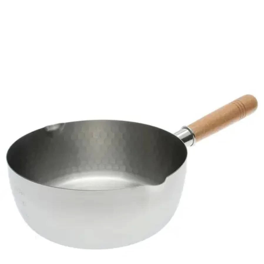 Miya Company Yukihira Nabe Pot 7-5/8 Inch Japanese Traditional Clay Hot Pot for Stove Top Cooking