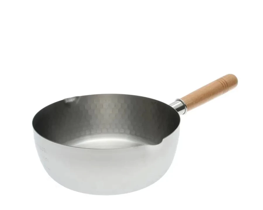 Miya Company Yukihira Nabe Pot 7-5/8 Inch Japanese Traditional Clay Hot Pot for Stove Top Cooking
