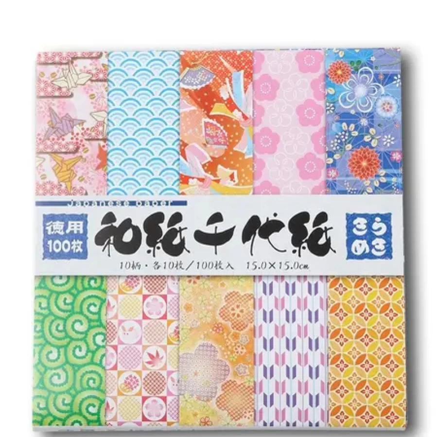Miya Company Origami Paper 6 Inch Assorted Colors - Premium Folding Sheets for DIY Crafts and Art Projects