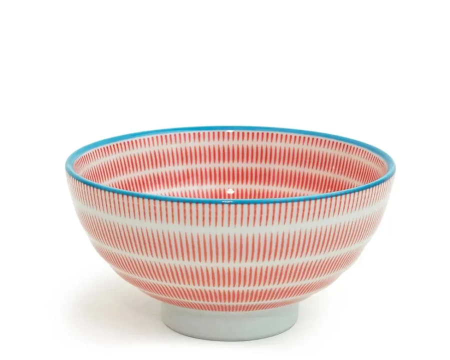 Miya Company 4.5 Inch Red Rice Bowl - Sen Colors Ceramic Dish for Dining & Serving