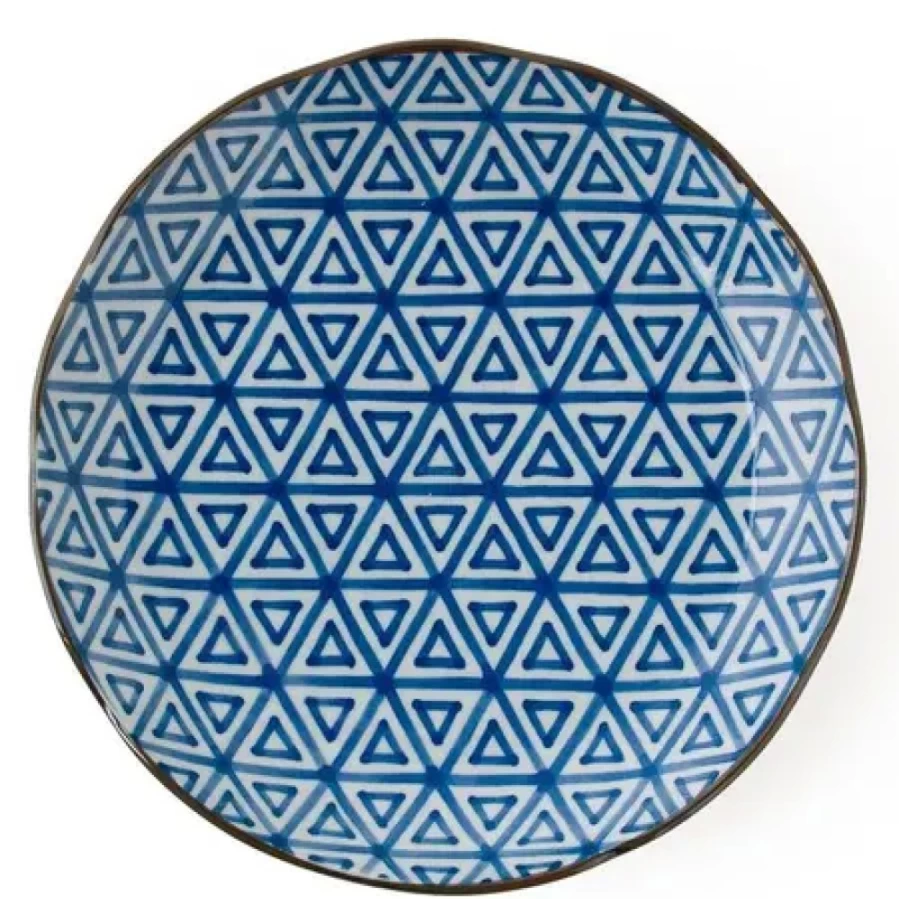 Miya Company 10 Inch Sankaku Plate – Premium Japanese-Style Triangle Dishware for Dining & Serving