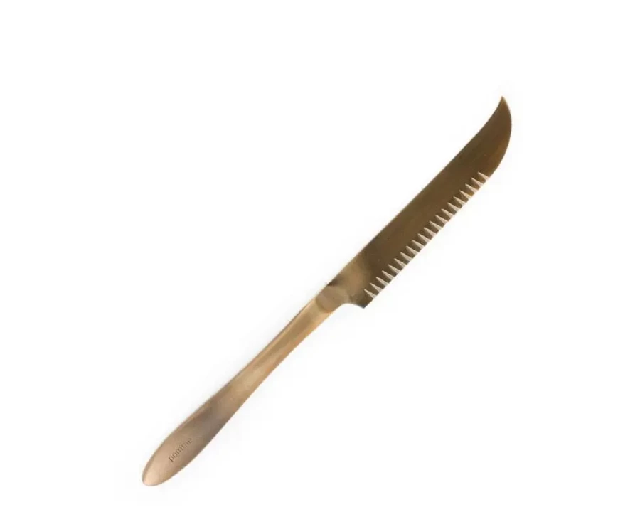 Miya Company Premium Stainless Steel Cheese Knife for Apples - Pomme Cheese Knife with Ergonomic Handle