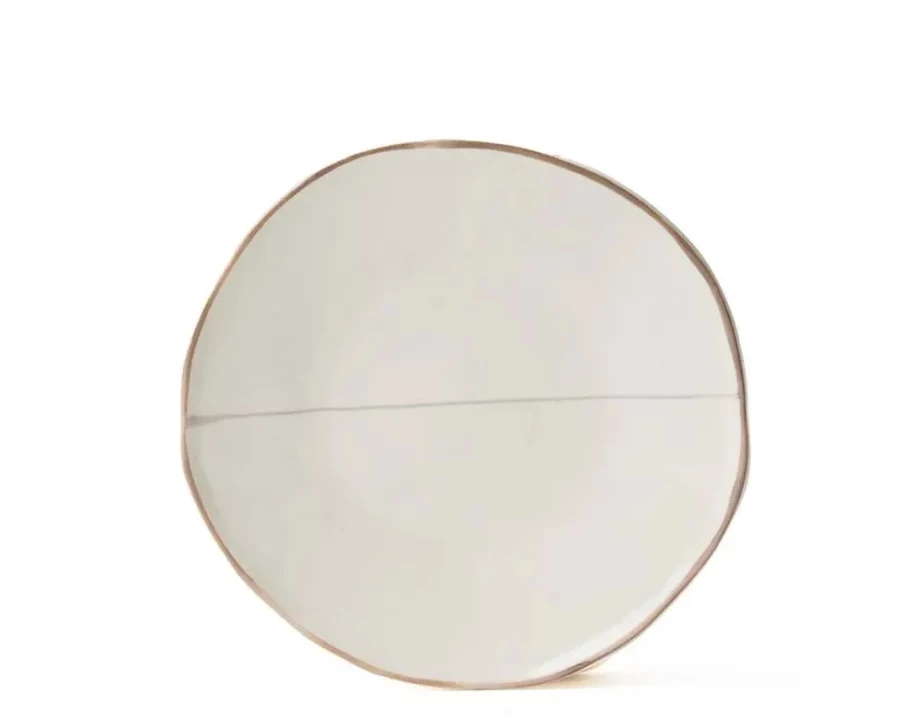 Miya Company Shiratama 4.5 Inch Ceramic Plate - Japanese Style Dessert Saucer for Mochi and Sweets