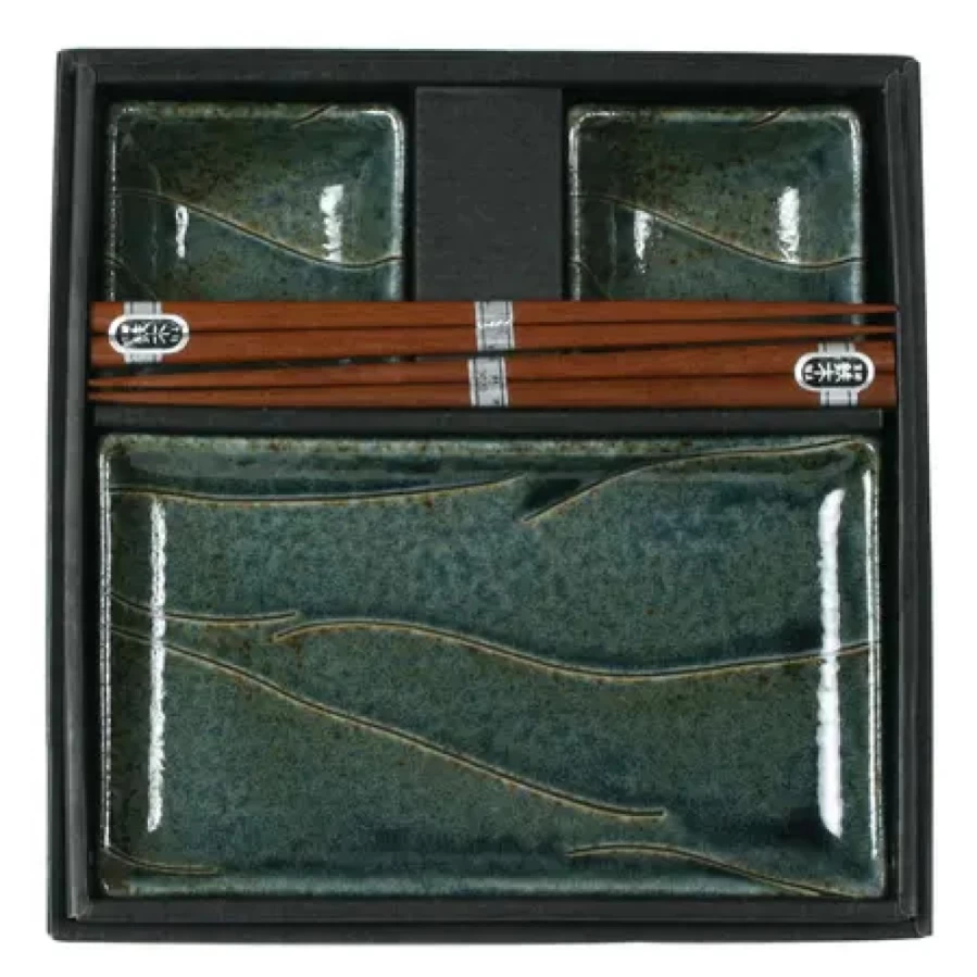 Miya Company Premium Nami Blue Sushi Set – Authentic Japanese Sushi Making Kit
