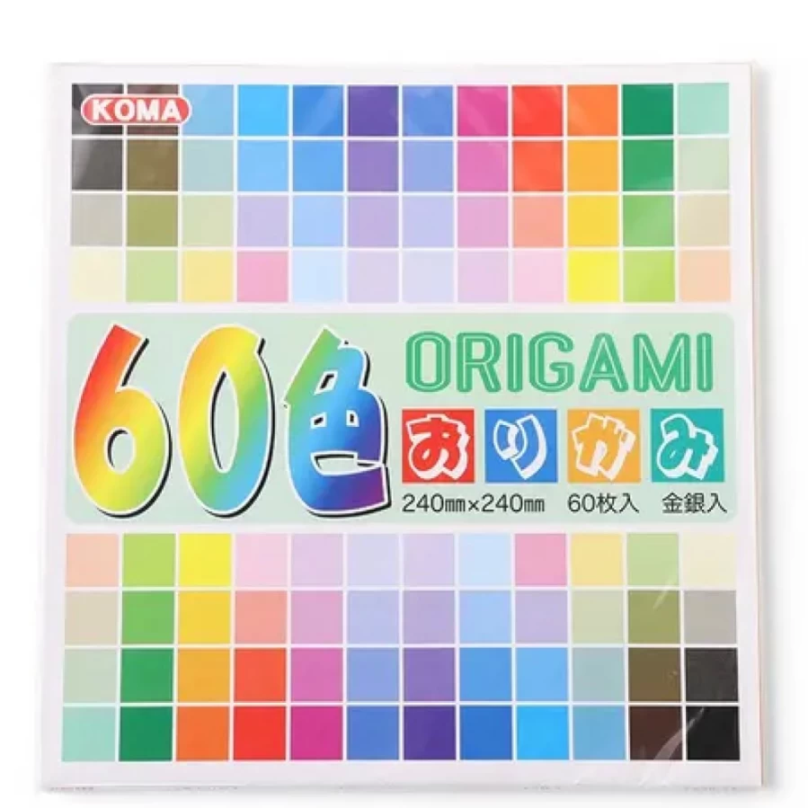 "Premium Origami Paper 9.5 Inch Assorted Colors by Miya Company – High-Quality Japanese Craft Paper for DIY Art Projects"